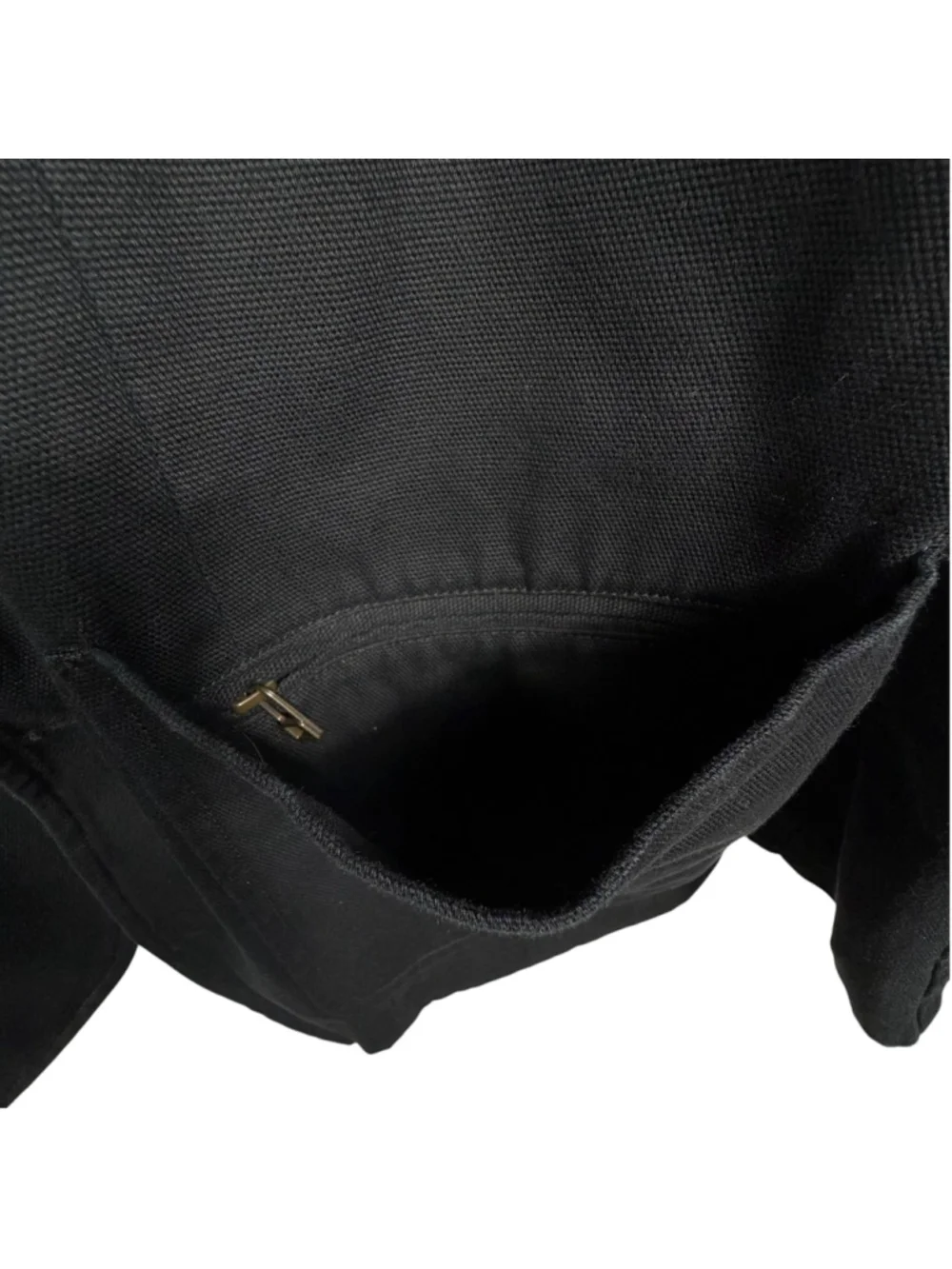 Duluth Trading Co Blazer Jacket Black Conceal Carry Cotton Notch Lapel Men Large